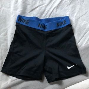 Black and Blue Nike Spandex/Shorts